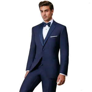 Costumes masculins Blazer Couleur solide à deux boutons