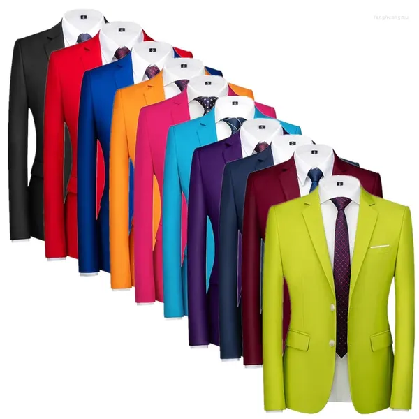 Costumes pour hommes Couleurs de combinaison formelle veste 21 couleurs disponibles pour hommes de mariage de mariage de mariage smoking blaser slim fit manteaux