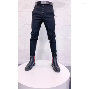 Herenpakken Spring herfst Heren Casual broek 2024 Harem Hip Streetwear Fashion Long Jogger Skinny Trousers Male J38