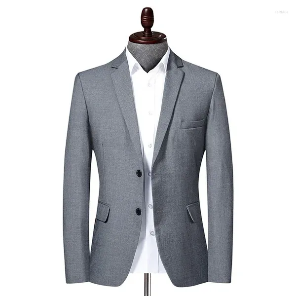 Costumes pour hommes printemps automne hommes coupe ajustée costume d'affaires décontracté grande taille veste 4xl 5xl 6xl hommes Blazers tenue de bureau formelle robe