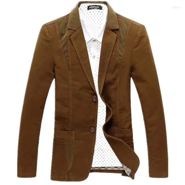 Costumes pour hommes printemps haut tendance mode tout-en-un belle veste costume ajusté manteau ample tenue décontracté petit A27