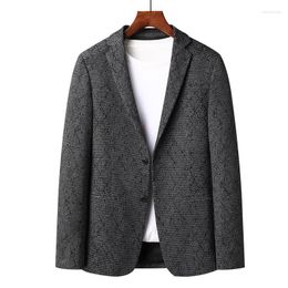 Costumes pour hommes costume veste pour hommes automne hiver épais diamant Style simple boutonnage blazers décontractés haute qualité taille M-4XL