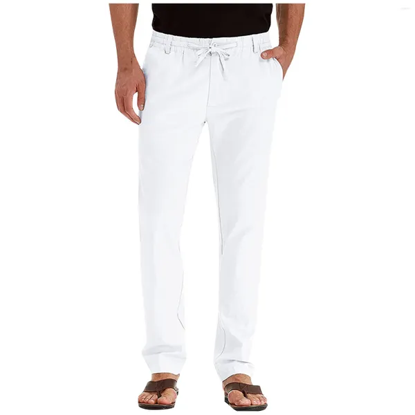 Costumes pour hommes pantalons de costume coupe ajustée décontracté Tube droit noir pantalon élastique printemps été mince affaires formel pour les déplacements domicile-travail