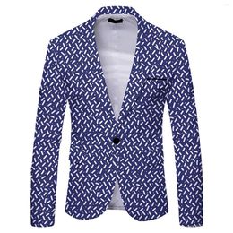 Herenkostuums Pak Gestreepte Polka Dot Luipaardprint Casual Britse Mode Slim Fit Jas Jachtuitrusting Heren