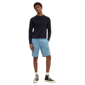 Herenpakken Summer Beach Sky Blue Casual Short Suit broek Heren Zwart Classic Slim Fit broek/ademend en lichtgewicht stoffen Kostuum Homme