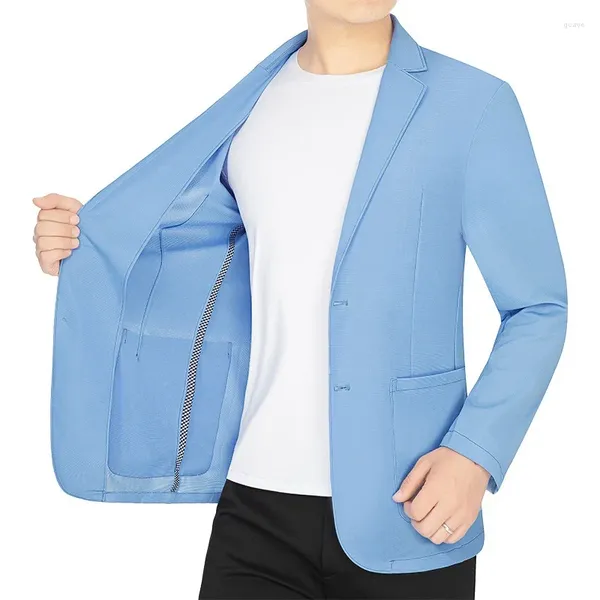 Costumes pour hommes Été Mesh Blazers Blazers Vestes Man Business Business Casual Coats High Quality Male Séchage rapide 4xl