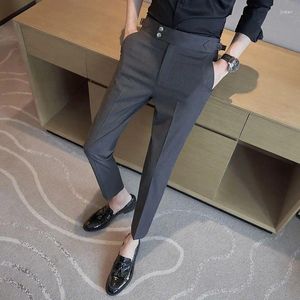 Trajes de hombre, pantalones formales finos de verano, pantalones de trabajo para hombre, ropa de sastrería informal para hombre, traje Social, ropa elegante C44