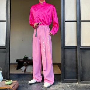 Suisses masculines Syuhgfa 2024 Pantalon de costume personnalisé printemp