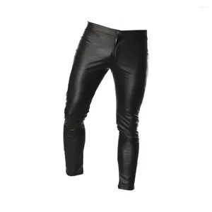 Costumes pour hommes serré homme pantalon taille haute métallique Disco hommes Xl Night Club