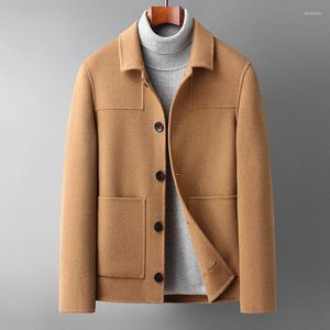 Costumes pour hommes, Blazer 67.9% en laine de mouton de qualité supérieure, Cardigan à simple boutonnage, manteau Simple et solide, veste à manches longues, automne