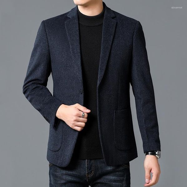 Costumes pour hommes de qualité supérieure automne et hiver laine chaude hommes pour Blazers 2023 arrivée Smart décontracté classique Blazer veste marque vêtements