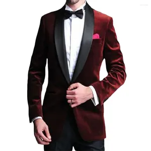 Cuissiers pour hommes Velvet Blazer Châle Repel Matel pour le dîner Smoking Tuxedos