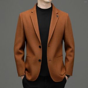 Herrenanzüge Wollanzug für Herbst/Winter 2023 Top-Qualität Designerkleidung Luxus Wendemantel Business Casual