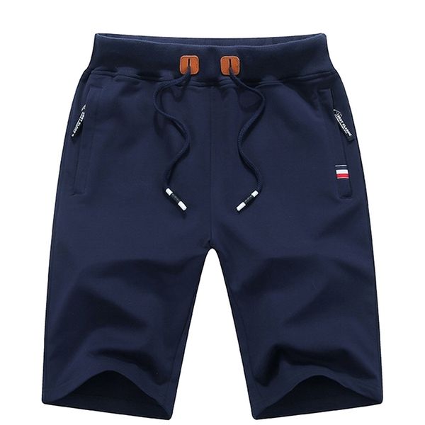 Hommes été culottes Shorts coton décontracté Bermudas noir blanc Boardshorts Homme classique marque vêtements plage mâle 210716