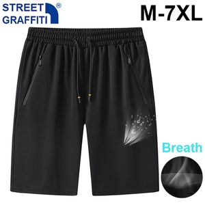 Heren Zomer Rijbroek Shorts Elastische Sport Joggers Fitness Bermudas Heren Ademend Sneldrogende Big Size Beach Shorts 210713