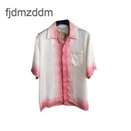 T-shirt de chemise décontractée pour hommes pour hommes Casablanc Casablanc Cl Fleur rose Fleur Hawaiian doublure pour les hommes et