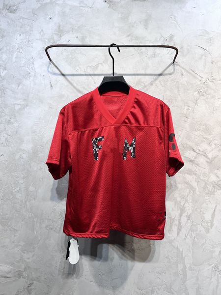 T-shirt de créateur complet de luxe haut de gamme Summer de gibier VIUTONITYHI Mesh Baseball uniforme mille yeux