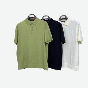 Solapa de verano masculina Jacquard Half-Sleve camiseta con luz de lujo de lujo Manga corta 143668