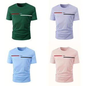 Camisetas estampadas 100% algodón holgadas de verano para hombre: estilo informal y cómodo para el uso diario