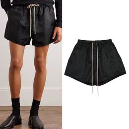 Heren zomer nylon shorts met verstelbaar trekkoord, ideaal voor strand en casual broeken, straatbroeken, zwarte kleuren 23fw 28 augustus