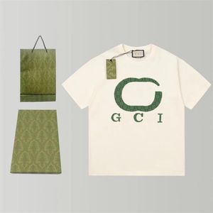 Camiseta de manga corta informal holgada con estampado de letras Ha Xi nueva de algodón puro de verano para hombres, el mismo estilo para hombres y mujeres, marca popular
