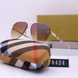 BBY Men's Sunglasses Luries de luxe Mode Gradient Burb Lunettes de soleil Simple Grand cadre en or carré UV400 Sport de conduite de plage
