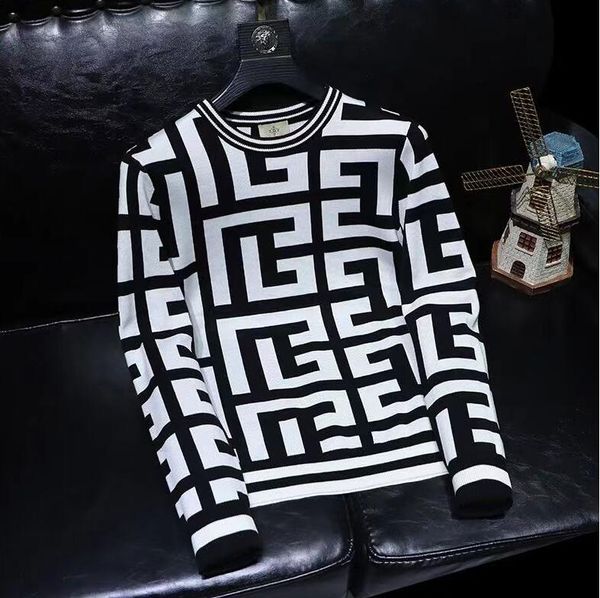 Pull homme luxe lettre tricoté surdimensionné pulls mode Apple vêtements Harajuku vêtements hauts à manches longues