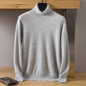 Pankys masculins 100 Pur Mnk Cashmere Sweater High Abel Pullor Treat Hiver Matef Long Manche Long Highend 230812