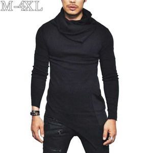 Pulls pour hommes 2019 Nouveau Pull Hommes Printemps Automne Pull À Manches Longues Hommes Pull Conception Irrégulière Casual Solide Hommes Chandails Pull Homme M-4XL L230719