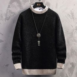 Heren Sweaters 2021 Winter Heren Kerstmis Jumper Harajuku Turtleneck Heren Trui Topkwaliteit Mannelijke Pullover Dikke Warme Pull Homme