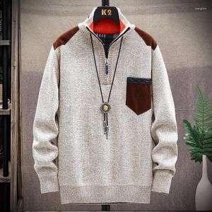 Suéteres para hombre 2023 Otoño e Invierno tendencia de moda clásica suéter cálido de gran tamaño Casual suelto cómodo de alta calidad