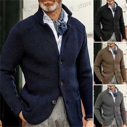 Herrenpullover 2023 Herbst Männer Pullover Mäntel Retro Mode Design Militärgrüne Pullover Strickjacke Europa Amerika Herrenbekleidung T231121