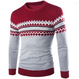 Camisolas masculinas 2023 outono inverno pulôver com decote em O Natal moda masculina de malha suéter slim fit pull homme jersey hombre malhas