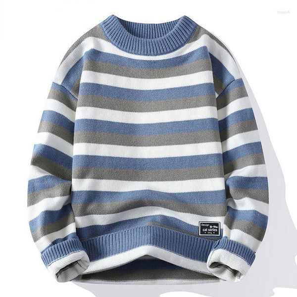 Sweaters para hombres 2023 Fashion High End Designer Brand Mens Knit Sweater Round Neck Autum Winter Casual Jumper Z14