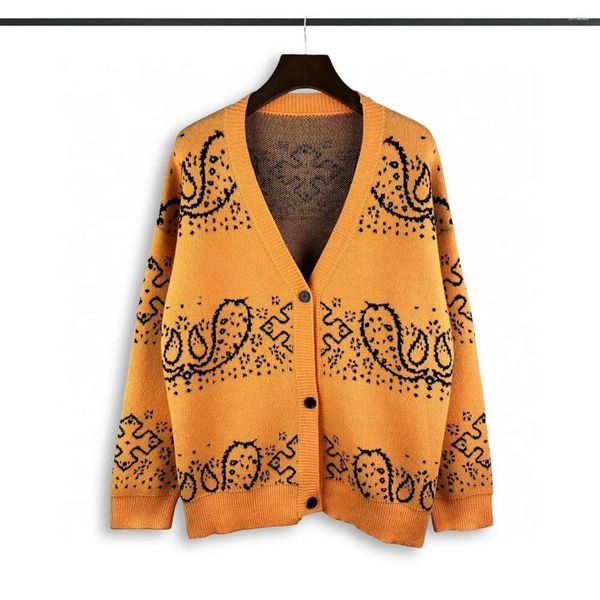 Pulls pour hommes 2023 Hommes Luxe Hiver Paisley West CRIPS Gentleman Tricot Cardigans Casual Asiatique Plug Taille Haute Qualité # 526