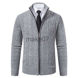 Pulls pour hommes 2023 Nouveaux pulls pour hommes Zipper Cardigan Hiver Automne Polaire Chaud Homme Velours Casual Tricots Pull Mad Vestes J230802