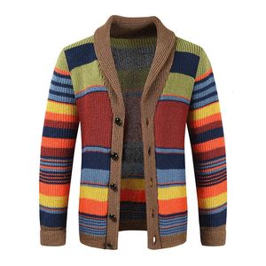 Pulls pour hommes 2023 Printemps Mode Col VCol Cardigan Pull Slim Fit Câble Tricot Patchwork Mérinos Laine À Manches Longues Casual Mâle 231011