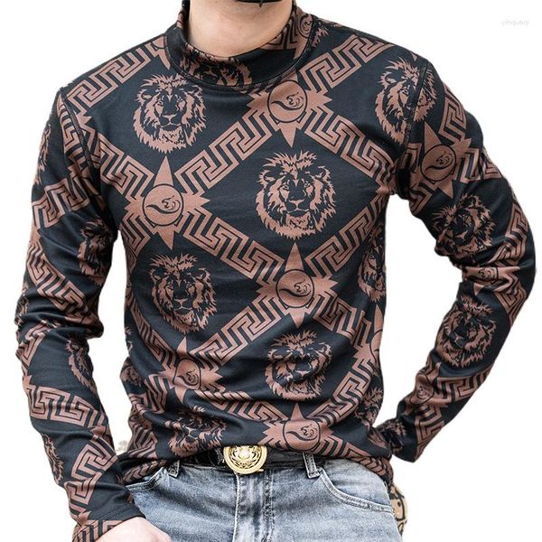 Suéteres para hombres 2023, suéter de invierno, suéter, camiseta interior cálida, ropa interior de lana con cuello falso, camiseta para hombres de felpa y gruesa