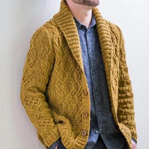 Herensweaters 2024 herfst/winter casual effen gebreide trui jas polokraag gedraaid vest