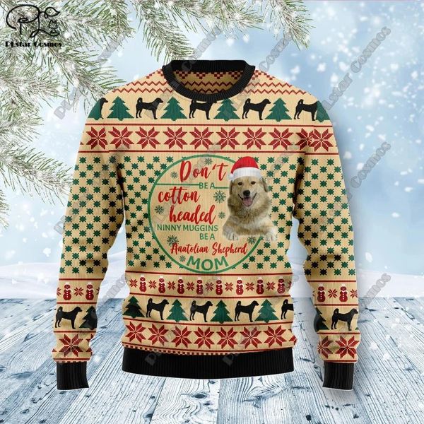 Pulls pour hommes 3D imprimé série de Noël arbre floral motif du père Noël pull laid décontracté hiver style chaud unisexe S-11