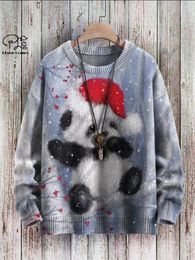 Pulls pour hommes Impression 3D Série de Noël Père Noël Arbre Motif de flocon de neige Pull laid Casual Hiver Chaleur Produit Unisexe-2