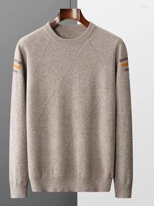 Men's Sweaters 897504629 Suéter de cachemira de alta calidad Smpevrg para hombre, jersey liso con cuello redondo para Otoño e Invierno para mujer, jersey para mujer