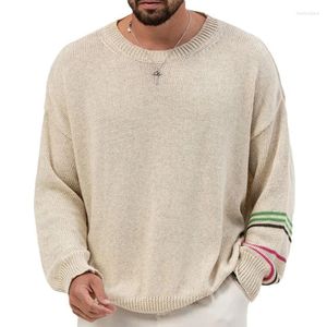 Herensweaters en lente-herfstmode trui met ronde hals en jonge trui