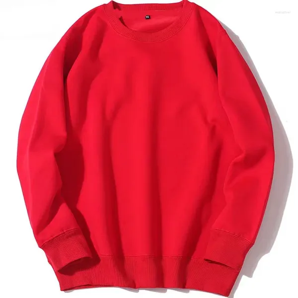 Suéteres para hombre y mujer, suéter deportivo informal con cuello redondo, jersey de hip-hop, tablero liso de Color sólido