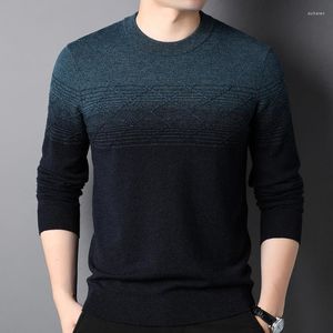 Pulls pour hommes Automne et hiver Boutique Pull à manches longues en laine pour hommes Base de pull décontracté