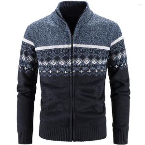 Herensweaters Herfst- en wintergebreid vest Trui Casual bedrukt