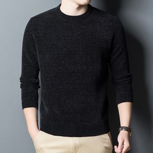 Suéteres para hombres Otoño e invierno Hombres de punto Ropa coreana sólida Slim Fit Jersey Jersey de algodón Punto Pro Club 230206