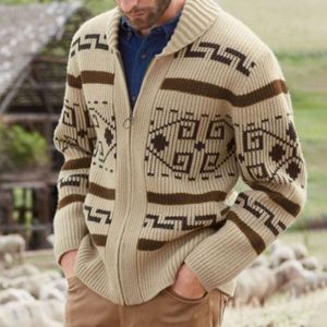 Sweaters voor heren herfst en winter heren mode raapel casual vestjacht slanke jacquard gebreide trui 221121