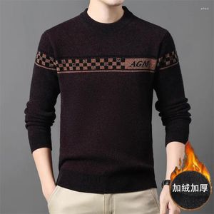 Herensweaters herfst en winter ronde hals trui pullover lange mouw modetrend jeugd Koreaans gebreid dieptepunt shirt