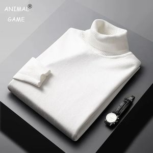 Men's Sweaters Autumn Arrival Casual Turtleneck Sweater Men Solid Color Long Sleeve Pullovers 231117